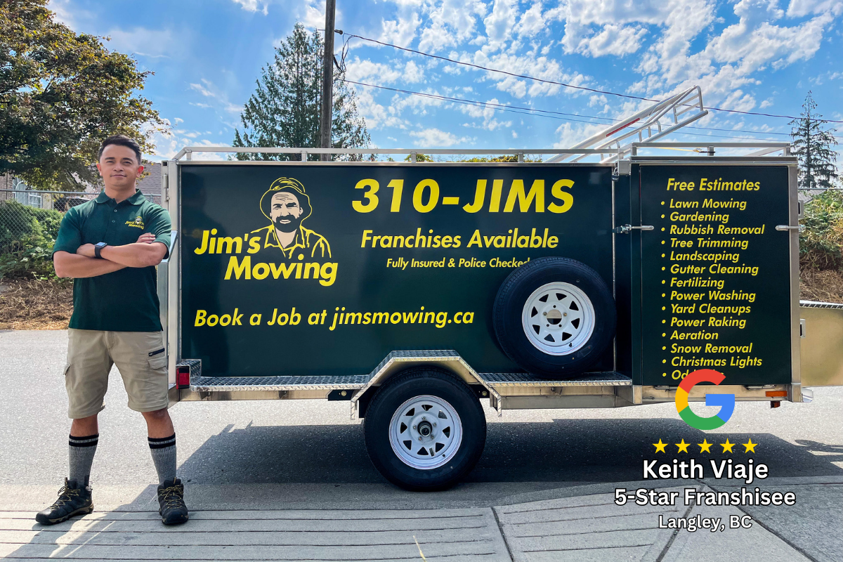 Jim's Mowing Lawn Care Franchise Opportunities in British Columbia