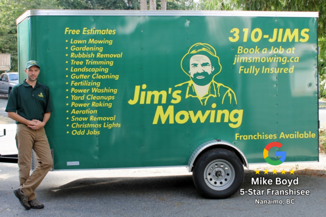 Jim's Mowing Lawn Mowing Franchises in British Columbia