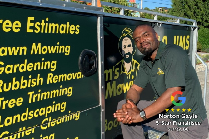 Jim's Mowing Lawn Mowing Franchise in British Columbia