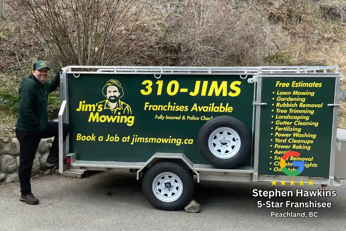 Jim's Mowing Lawn Mowing Franchise for Sale in British Columbia