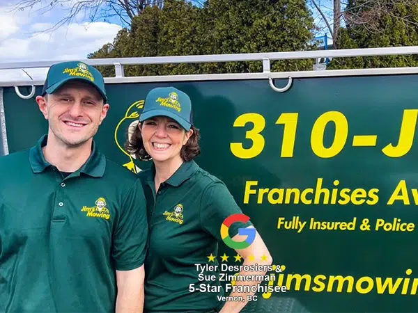 Tyler Desrosiers and Sue Zimmerman
